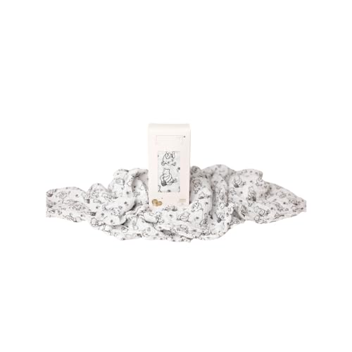 Sugar Lily's Classic Pooh 100% Muslin Cotton Swaddle, 47 x 47 inches, Classic Pooh + Soccer Balls Design, Solid Colors